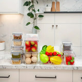 Load image into Gallery viewer, 18pcs Kitchen Storage Oragnizer Bins BPA Free Plastic Containers (6#)